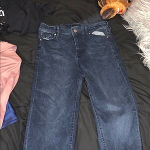 High rise skinny jeans